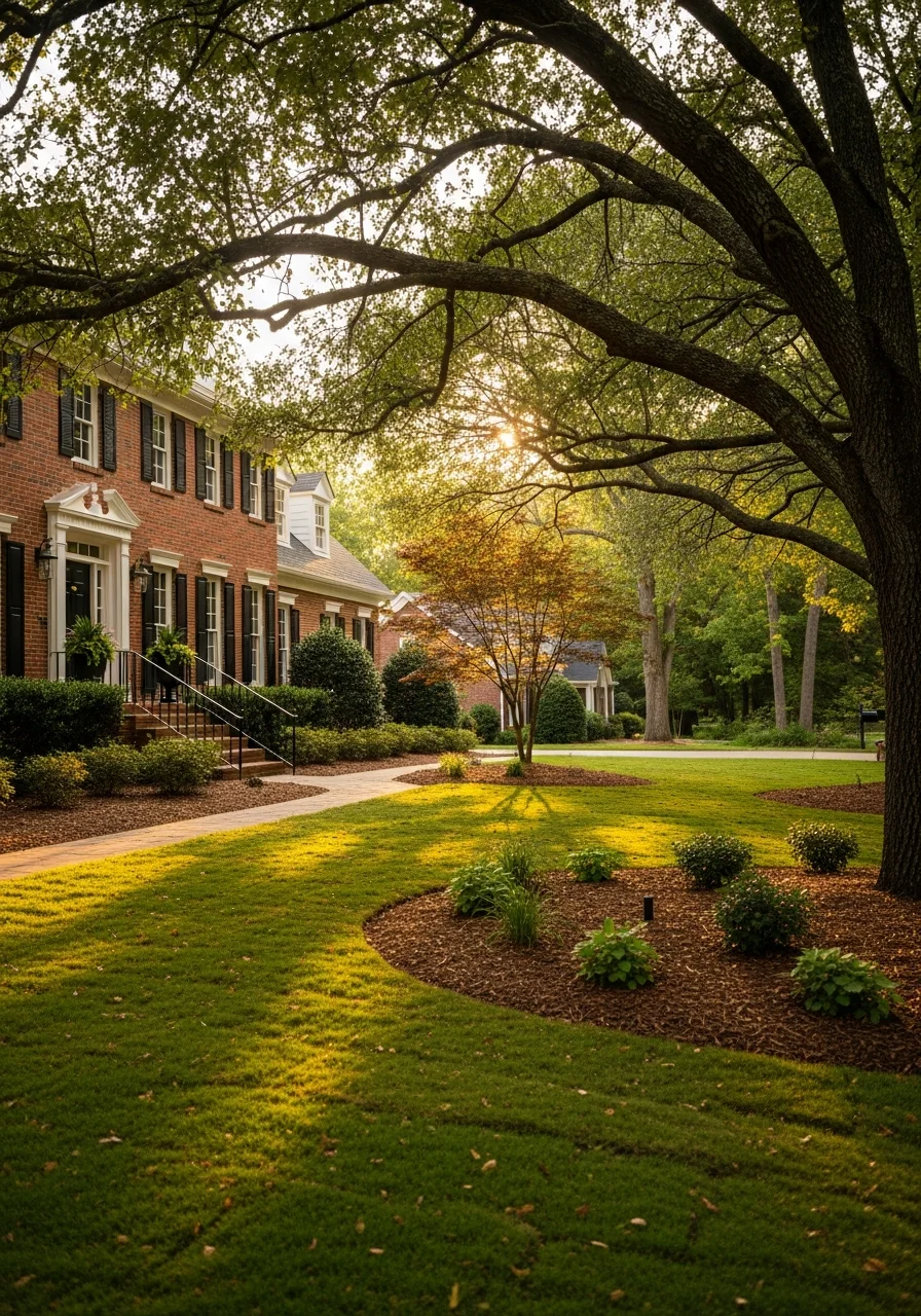 Chapel Hill home with updated exterior and welcoming front yard setting.